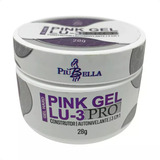 Pink Gel Piubella 28 Gramas Para Unhas Em Gel Lu3