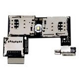 Conector Slot Chip Micro Sd Compatível Moto G2 (5 Unidades)