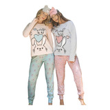 Pijama Jersey Invierno Mujer Estampado Lencatex 24302
