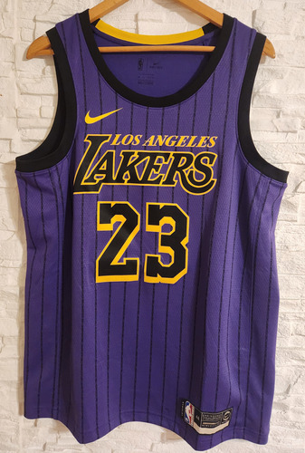 Camiseta Nba Los Angeles Lakers 23 Lebron James City Ed