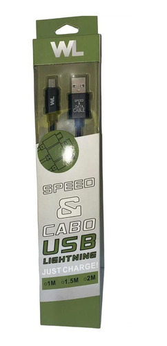 Cabo Usb Dados E Carregamento Wl V8 2m