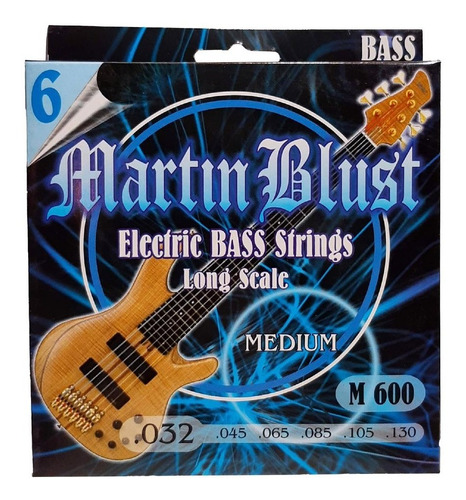 Encordado Para Bajo 6 Cuerdas 032-130 Martin Blust M600