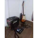 Guitarra Squier Affinity + Pedal Nux Mg 300 + Ampli Decoud