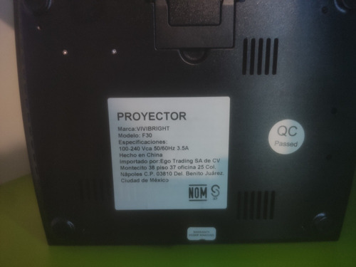 Proyector Con Muy Poco Uso