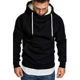 Hoodie Entallada Buzo Canguro Campera Hombre Casual 02