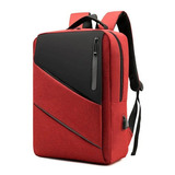 Mochila Para Notebook  Zafin Casual Leve Moderna Escolar Unissex Saída Usb Cor Vermelho