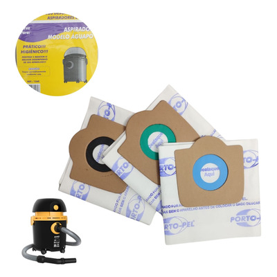 Kit 9 Sacos Para Aspirador De Pó Arno Águapo H2po Art2 H3po