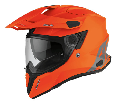 Casco Para Moto Airoh Original Commander Color Naranja Fluo