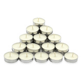 Velas Tealights Blancas Flotantes Cubierta De Lamina 50 Pzs