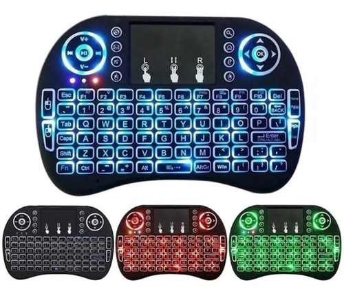 Miniteclado Inalámbrico I8 Retroiluminado Ratón Touchpad