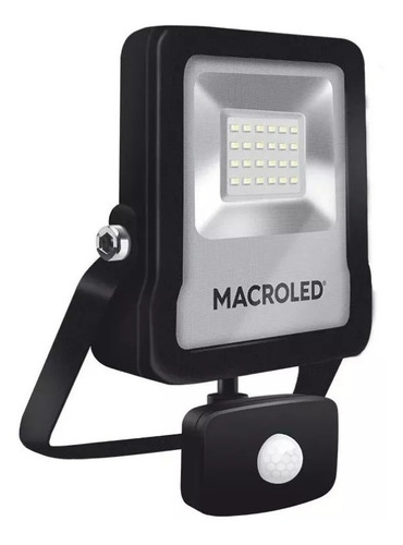 Reflector Led Sensor De Mov 20w Cálido Macroled Sflsv2-20