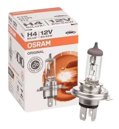 Lampara H4 12v 60/55w P43t Osram Halogena Repuestos Floresta