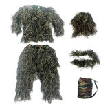 Traje Ghillie Para Hombre, Conjunto De Uniforme De Chaqueta