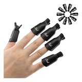 Himo 10pc Plástico Acrílico Nail Art Soak Off Cap Clip Herra