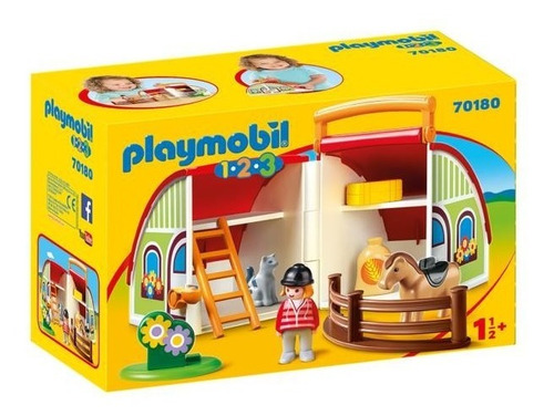 Playmobil 70180 123 Mi Primera Granja Maletín En Magimundo!!