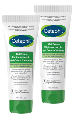 Kit Gel Creme Calmante Cetaphil 2 Unid. - 226g