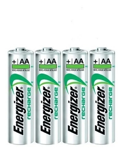 Pilas Recargables Energizer Aa X4