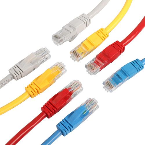 Riieyoca Cable De Conexion Ethernet Cat6 Corto Cable De R...