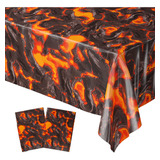 Blue Orchards Lava Table Covers (paquete De 2) - 54x108 Xl -