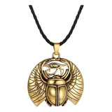 Collar Dije Escarabajo Egipcio Ojo Horus 