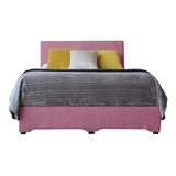 Cama Infantil Cima Urban Infantil Individual Color Rosa Fabricada En Madera