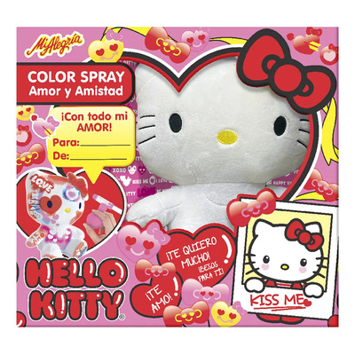Peluche Hello Kitty Color Spray San Valentín Blanco | Envío gratis