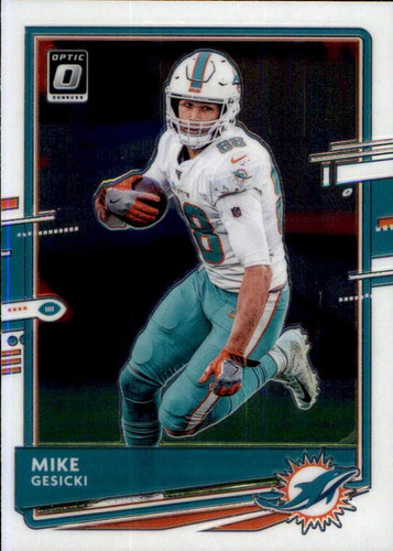 2020 Donruss Optic 61 Mike Gesicki Miami Dolphins Tarjeta Co