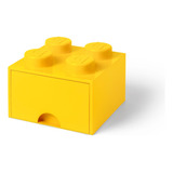 Lego Bloque Con Cajón Apilable Original Cajonera Yellow