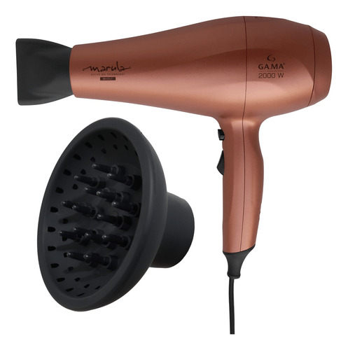 Secador Cabelo Bivolt Gama 2000w Marula Ceramic Com Difusor