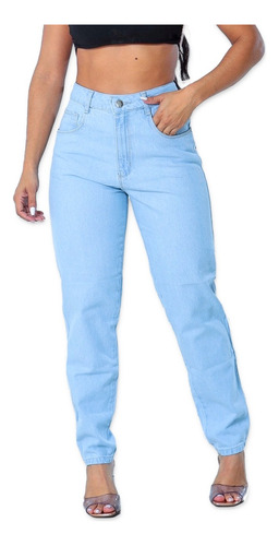 Calça Jeans Feminina Mom Beg Premium Cintura Alta Atacado