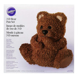 Wilton Teddy Bear Juego De Cacerolas 3d, Un Oso De Peluche H