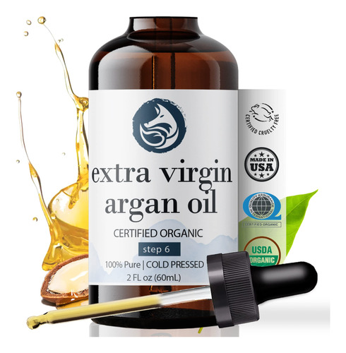 Foxbrim: Aceite Puro Y Organico De Argan 100 % Para Cabello 