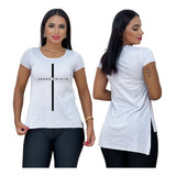 Blusa Blusinha Babylook Feminina Jesus Cristo P Ao Gg