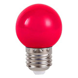 Lâmpada Bolinha Led Colorida 1w 220v Vermelho E27