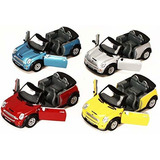 Kinsmart Mini Cooper S Cabrio, Juego De 4 5089d - 1/28 Escal