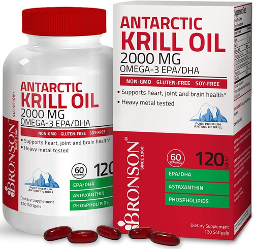 Krill Oil 1000mg 120 Pastillas U.s.a , Aceite De Krill