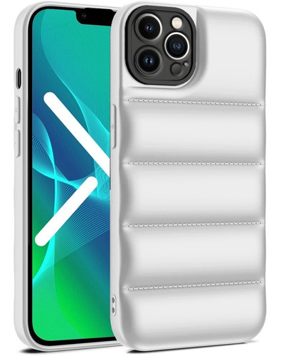 Funda Protector Para iPhone 13 Pro Max Tpu Puffer Cubre Cam