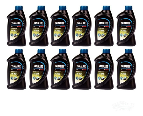 Aceite Para Motor Yamaha 2 Tiempos Yamalube 2 Tc-w3 Para Vehículos Náuticos 1 Pack De 12 Unidades / 12l