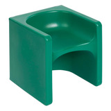 Tri-me 3 En 1 Silla Cubo, Muebles Para Niños, Color Verde