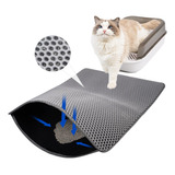 Brlachhaz Tapete De Arena Para Gatos, Tapete De Doble Capa,