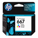 Cartucho Hp De Tinta De Color  Hp 667 Original (3ym78al)