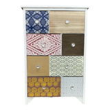 Mueble 8 Cajones. Estampado - S0304