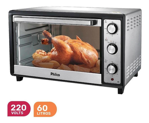 Forno Eletrico Philco 60 Litros Preto 220v 2000w