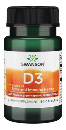 Vitamina D3 1000ui Potencia Max 60 Softgels (2 Meses)