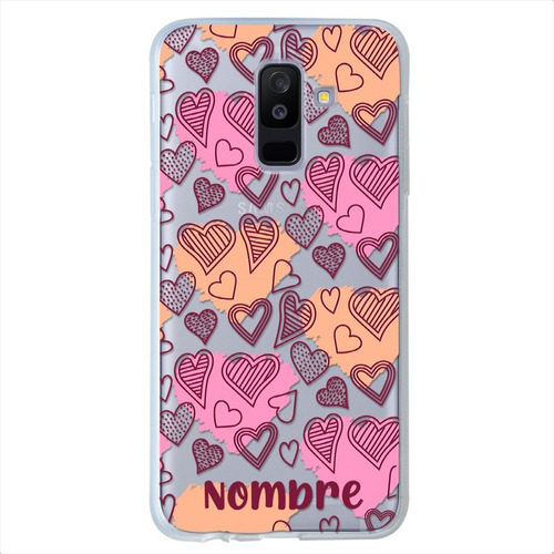 Funda Galaxy Corazones Uso Rudo Personalizada