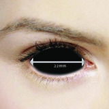 Black Sclera Contact Lens , Lentes De Contacto Esclera 22mm