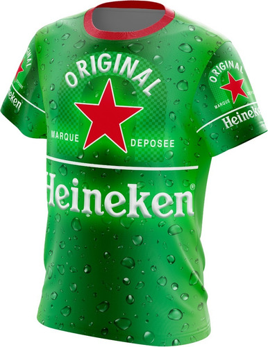 Remera Heineken 2 Full Print - Sublimadas Personalizadas -