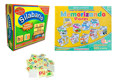 Silabario + Juego Memoria Madera Lectoescritura Didactico