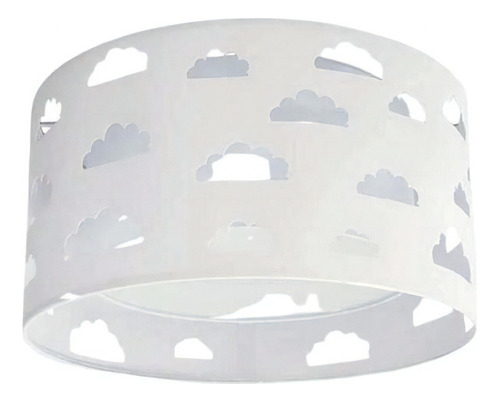 Luminária Plafon Nuvens Duplo Com Recortes 30x16 Cor Branco 110v/220v