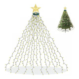 Guirnalda De Árbol De Navidad Con 400 Luces Led Y Estrellas